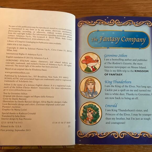 The Volcano of Fire by Geronimo Stilton | The Kingdom of Fantasy #5 | 2013 - Picture 3 of 3